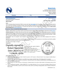 PR INSTL DOCS FL47182 R0 II 2024 12 16 FINAL PEER-CCM-001.A IWP FL47182