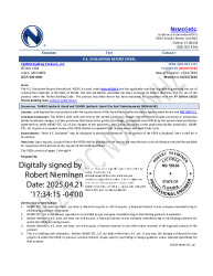 PR TECH DOCS FL47184 R1 AE 2025 04 21 FINAL PEER-TAM-003.C NON-HVHZ FL47184-R1