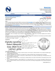 PR TECH DOCS FL47191 R0 AE 2024 12 17 FINAL PEER-OC-001.C NON-HVHZ FL47191