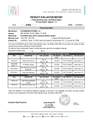 PR TECH DOCS FL47225 R0 AE ECO-NOVO SERIES 595 FIX CASEMENT WINDOW-PA EVR