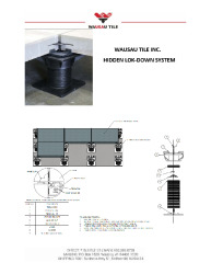 PR INSTL DOCS FL47270 R0 II WAUSAU TILE HIDDEN LOK-DOWN SYSTEM