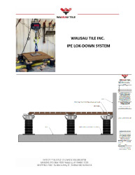 PR INSTL DOCS FL47270 R0 II WAUSAU TILE IPE LOK-DOWN SYSTEM