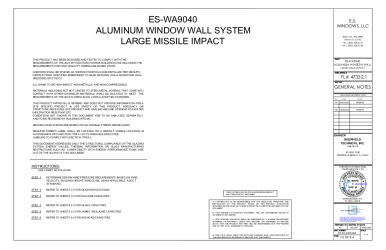 PR INSTL DOCS FL47332 R3 II FL47332.1 ES-WA9040 LMI