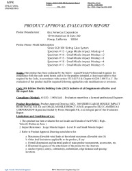 PR TECH DOCS FL47352 R0 AE ELICC SLIDING GLASS SGD 300 EV REPORT FBC2023