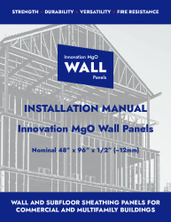 PR INSTL DOCS FL47355 R0 II US MGO INNOVATION MGO WALL PANELS INSTALLATION MANUAL V1.0