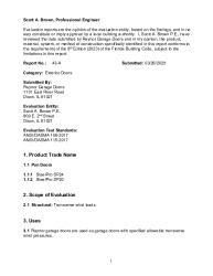 PR TECH DOCS FL47394 R0 AE PRODUCT EVALUATION 43-A S