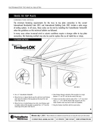 PR INSTL DOCS FL47410 R0 II 250211TIMBERLOK INSTALL INSTRUCTIONS