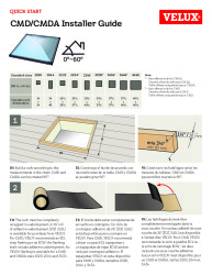 PR INSTL DOCS FL47414 R0 II VELUX CMD-CMDA INSTALLATION INSTRUCTIONS