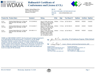 PR CERTIFICATE FL47463 R4 C CAC 25054 CCL