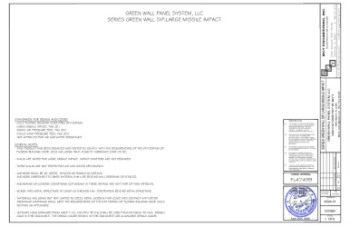 PR Instl Docs FL47499 R0 II SERIES GREEN WALL SIP LARGE MISSILE IMPACT FL47499 AD25-31 R04.25.2025-ss