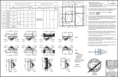 PR INSTL DOCS FL47556 R0 II WKH - 3250 COMBO FIXED - E-MISSILE - INSTALL - SNAP TRIM STAMPED DRAWINGS 06-03-25