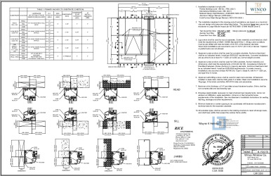 PR INSTL DOCS FL47556 R0 II WKH - 3250 COMBO FIXED - E-MISSILE - INSTALL - SUB-FRAME STAMPED DRAWINGS 06-03-25