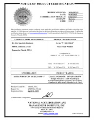PR CERTIFICATE FL47585 R0 C CAC V1500-8 V1580-8 STEPDOWN