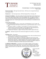 PR TECH DOCS FL47603 R0 AE EVALREPORT-GDI-SUPERFOAMPANEL