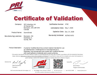 PR CERTIFICATE FL47650 R0 C CAC 476C STORMSHIELD (BN)