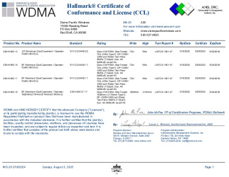 PR CERTIFICATE FL47673 R0 C CAC SIERRA429-565.15-.18 CCL