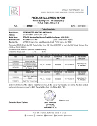 PR TECH DOCS FL47705 R0 AE RTS-430I JUMBO FIXED WINDOW-PA EVR