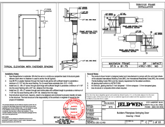 PR INSTL DOCS FL47739 R1 II BUILDERS FIBERGLASS SWINGING DOOR ISW-OSW 3-0X6-8 DP50-55 FBC INSTALLS 5-19-25 DSS