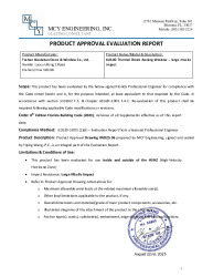 PR TECH DOCS FL47759 R0 AE EVALUATION REPORT XLB-SS