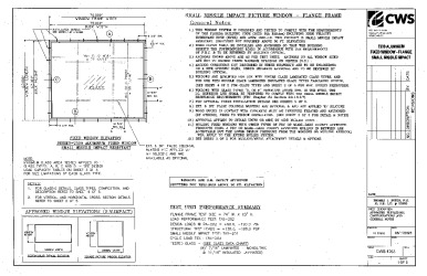 PR INSTL DOCS FL47770 R0 II FPA CWS-1263 (7300 ALUMINUM PICTURE WINDOW -) COVER SHEET