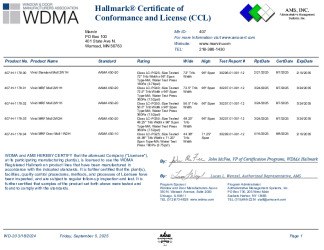 PR CERTIFICATE FL47786 R0 C CAC MARVIN407CCL1179
