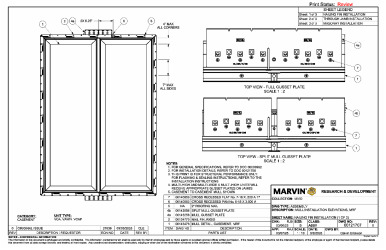 PR INSTL DOCS FL47786 R0 II 00121707 0 INSTALLATION ELEVATIONS, MULL, MRF