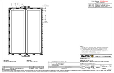 PR INSTL DOCS FL47786 R0 II 00143722 0 INSTALLATION ELEVATIONS, MULL, STANDARD
