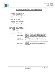 PR CERTIFICATE FL47797 R0 C CAC 03. B1144-2 EDITION 2 OKS POLY CO SRS DISTRIBUTION - LISTING PAGE