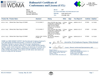 PR CERTIFICATE FL4781 R18 C CAC CCL 1118.21.22.23