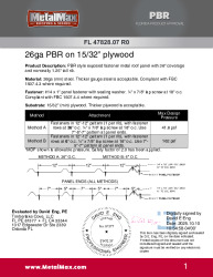 PR Instl Docs FL47828 R0 II 26ga PBR on plywood 36-6