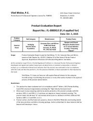 PR TECH DOCS FL47850 R0 AE EVALUATION REPORT DOUBLE1