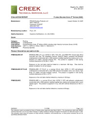 PR TECH DOCS FL47869 R0 AE GAP25001 2023 FBC EVAL UNDERLAYMENTS FINAL