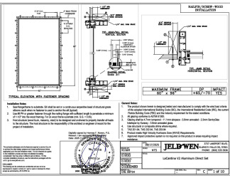 PR Instl Docs FL47901 R0 II LaCantina V2 Aluminum Direct Set 60 x 96 PG65 Installs