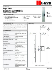 PR INSTL DOCS FL47932 R0 II 2945 INSTALLATION INSTRUCTIONS I-EA00416-REV2