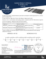 PR INSTL DOCS FL47981 R0 II 29GA LOW RIB ON 18GA PURLINS
