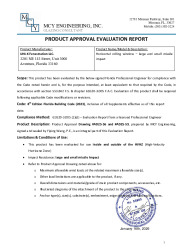PR TECH DOCS FL47984 R0 AE EVALUATION REPORT SS