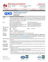 PR Instl Docs FL48034 R1 II 2026 05 15 FINAL NER-QXO-001.R1 FL48034-R1