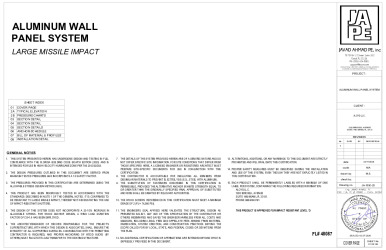 PR INSTL DOCS FL48087 R0 II ALOYD-ALUM WALL PANEL-JA-1550-25-SS