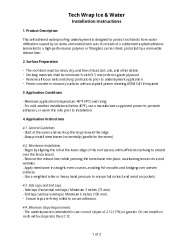PR INSTL DOCS FL48137 R0 II INSTALLATION INSTRUCTIONS ICE WATER