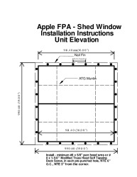 PR INSTL DOCS FL48143 R0 II APPLE FPA SHED WINDOW INSTALLATION