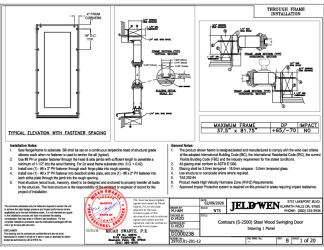 PR INSTL DOCS FL48156 R0 II D1000238 - CONTOURS (S-2500) STEEL WOOD ISW-OSW 3-0X6-8 DP65-70 3-0X8-0 DP55-55 G-HVHZ-NI FBC 2-9-26 DSS