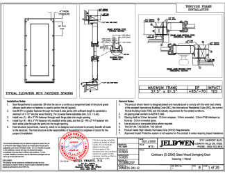 PR Instl Docs FL48157 R0 II D1000237 - Contours (S-2500) Steel Wood ISW-OSW 3-0x6-8 DP65-70 3-0x8-0 DP55-55 G-HVHZ-I FBC 2-9-26 DSS