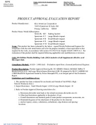PR TECH DOCS FL48184 R0 AE ELICC SHORE CLUB RL 501 EV REPORT FBC2023