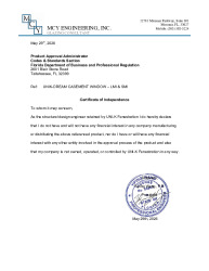 PR Instl Docs FL48233 R0 II Certificate of independence dream casement r20260529