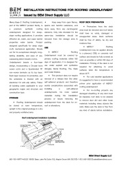 PR INSTL DOCS FL48305 R0 II INSTALLATION INSTRUCTIONS - MERCY BASE 5FT 85G
