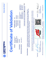 PR CERTIFICATE FL48430 R0 C CAC CERTIFICATE OF VALIDATION - CAMBRIDGE