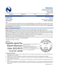PR Instl Docs FL491 R9 II 2023 09 25 FINAL PEER-CTR-006.A INSULATION FL491-R9