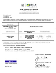 PR CERTIFICATE FL5167 R49 C CAC 07-09 DH W TRANSOM (10812)