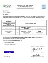 PR CERTIFICATE FL5177 R44 C CAC 43-35 PW TWIN W TRANSOM-73X111-R35