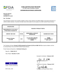 PR CERTIFICATE FL5177 R47 C CAC 43-17 PW (FIN -FINLESS) 80X48 R55
